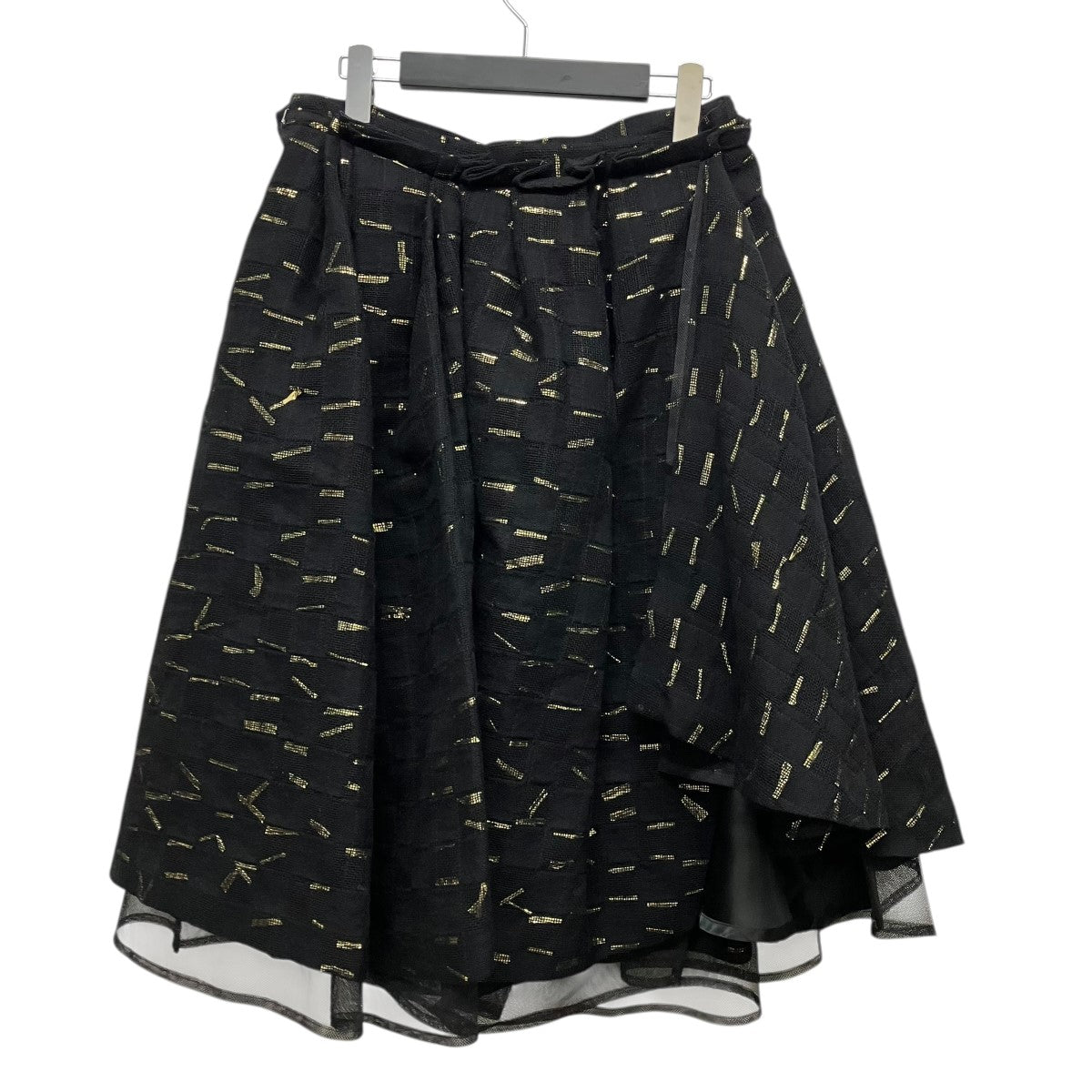 noir kei ninomiya 総柄ウールチュールスカート3P-S008 古着・中古-2枚目のアイテム画像