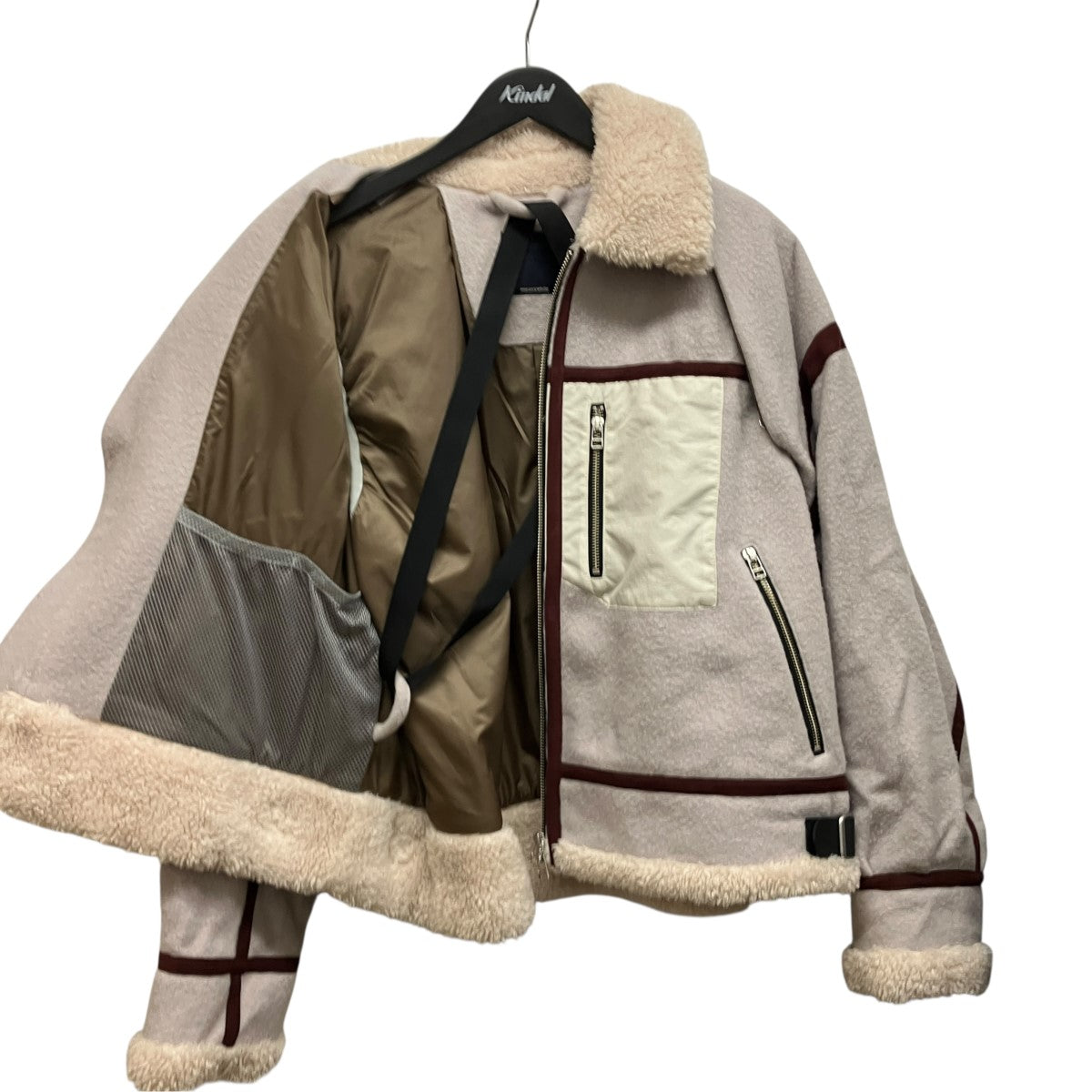 meanswhile ２WAYレトロフリースメルトンジャケットMW-JKT20211 古着・中古-3枚目のアイテム画像