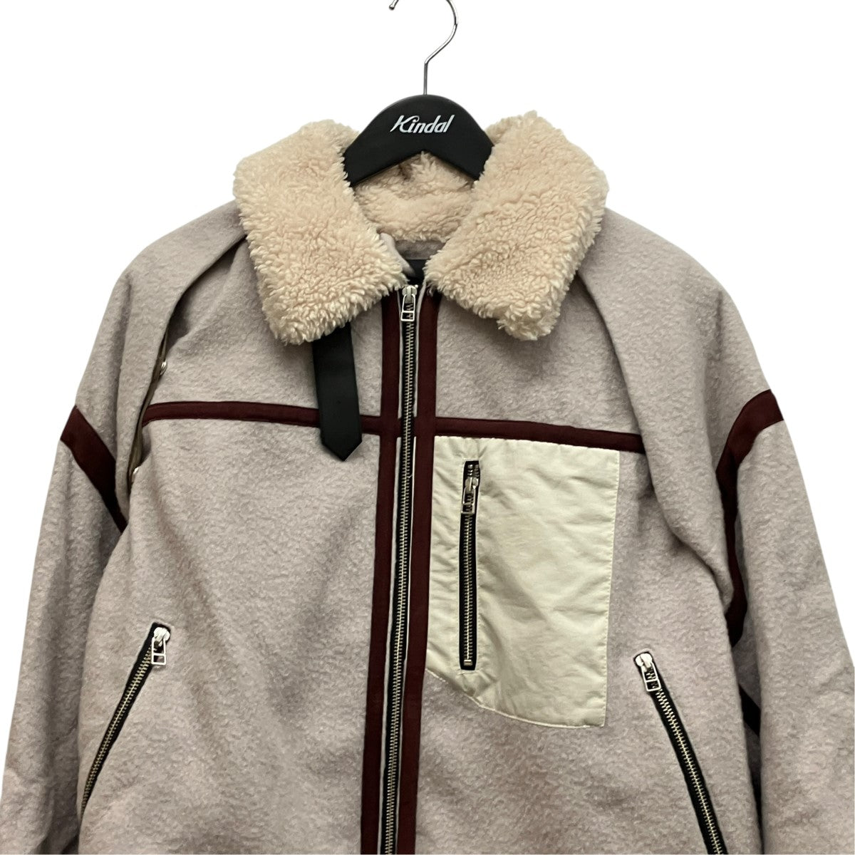 meanswhile ２WAYレトロフリースメルトンジャケットMW-JKT20211 古着・中古-6枚目のアイテム画像