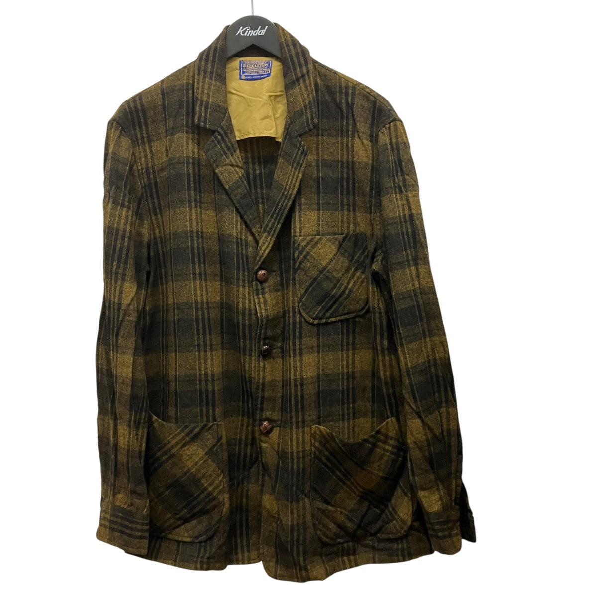 PENDLETON 60s 49er Jacketチェック柄ネルテーラードジャケット 古着・中古-1枚目のアイテム画像