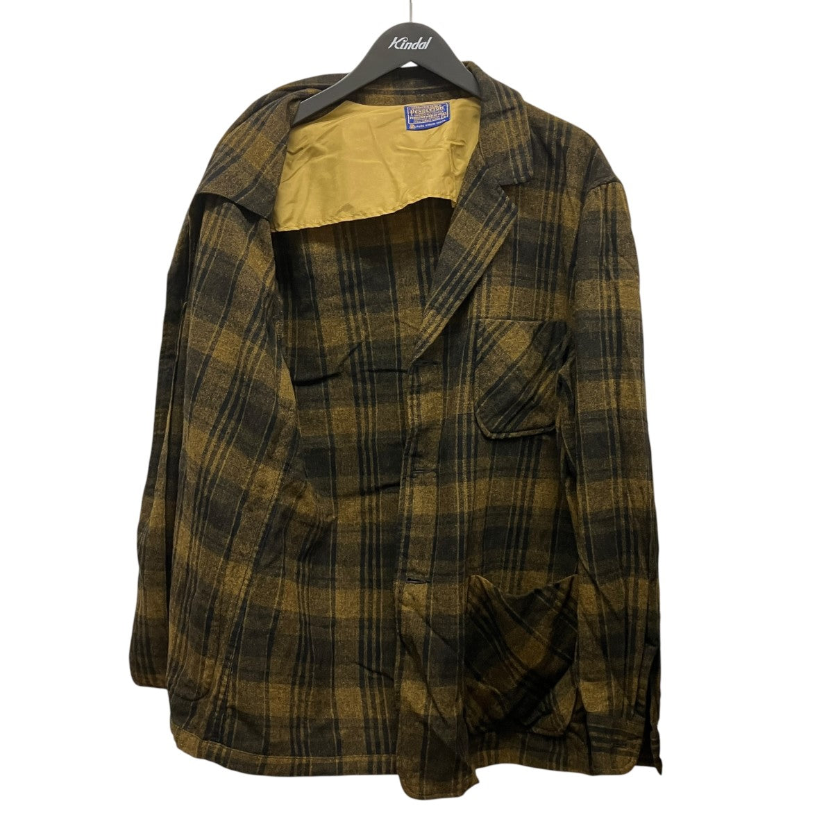 PENDLETON 60s 49er Jacketチェック柄ネルテーラードジャケット 古着・中古-3枚目のアイテム画像