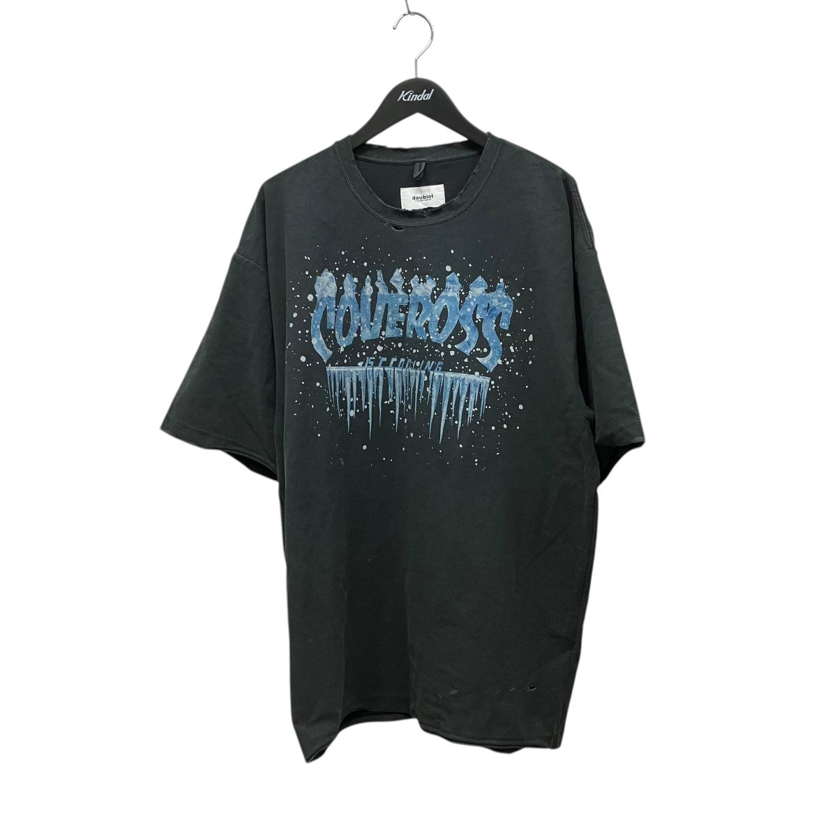 25SSULTRA FREEZER REGULAR FIT T-SHIRTダメージ加工ロゴプリントTシャツ25SS37CS377