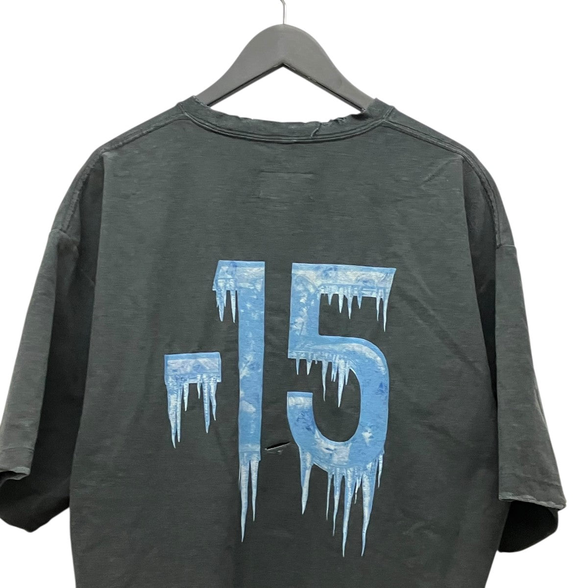 25SSULTRA FREEZER REGULAR FIT T-SHIRTダメージ加工ロゴプリントTシャツ25SS37CS377