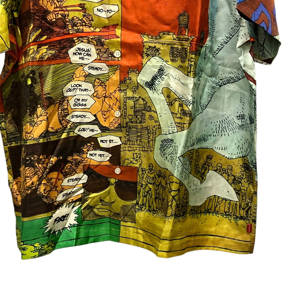 Supreme 23SSRonin Silk S S Shirts総柄半袖シルクシャツ 古着・中古-4枚目のアイテム画像