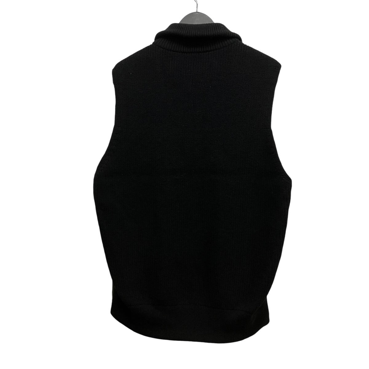Leather Combination Drivers Knit Zip Vestレザー切り替えジップアップニットベストST.738