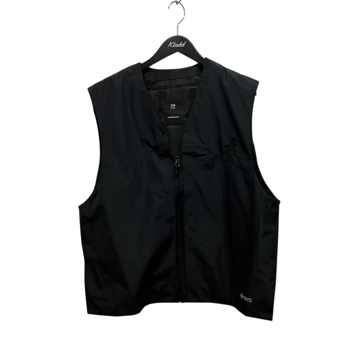 D-VEC×ALMOSTBLACK ジップアップナイロンベストVF-20500439 古着・中古-1枚目のアイテム画像