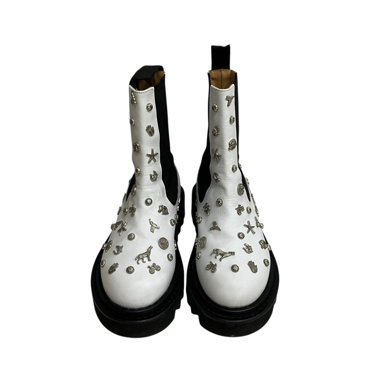 TOGA PULLA Embellished Boots AJ1245スタッズサイドゴアブーツ 古着・中古-2枚目のアイテム画像