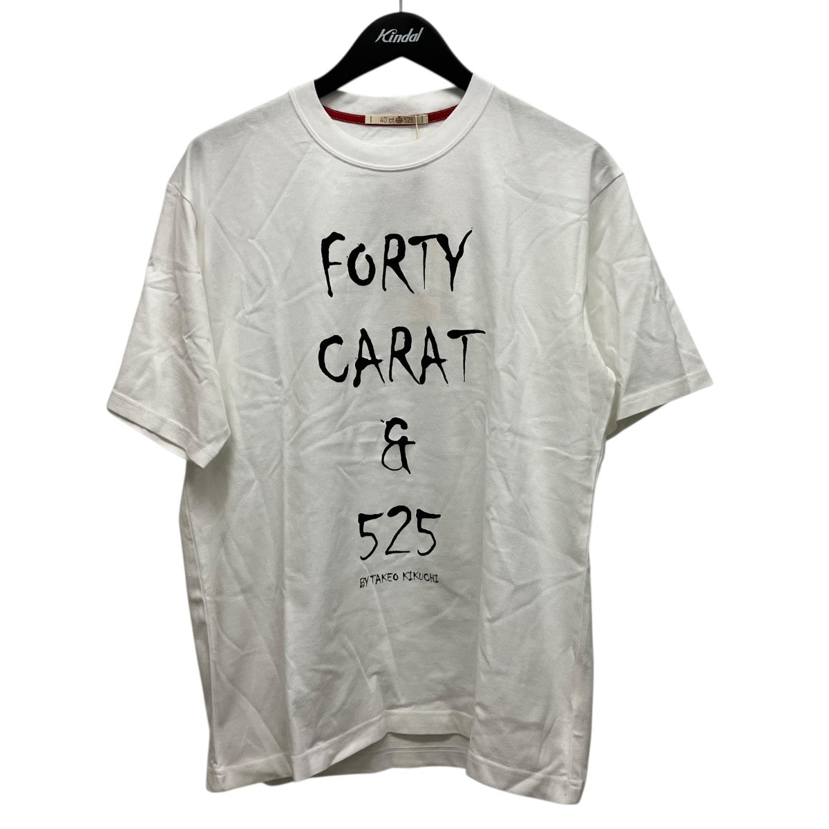 TAKEO KIKUCHI×40CARATS＆525 ロゴプリントTシャツ205-24004 古着・中古-1枚目のアイテム画像