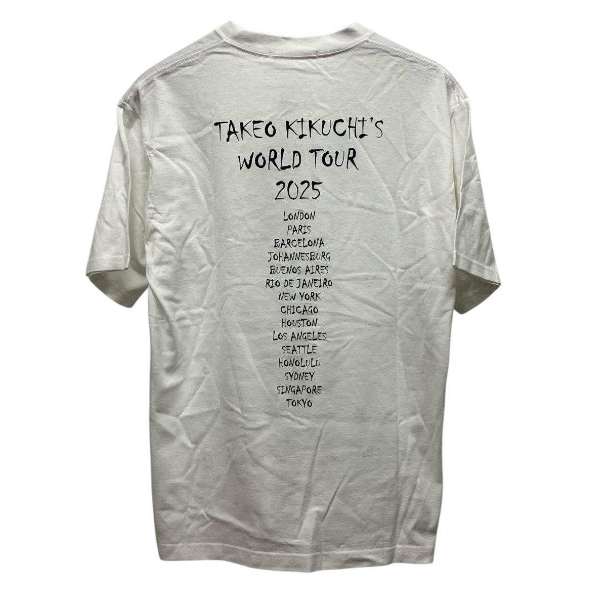 TAKEO KIKUCHI×40CARATS＆525 ロゴプリントTシャツ205-24004 古着・中古-2枚目のアイテム画像