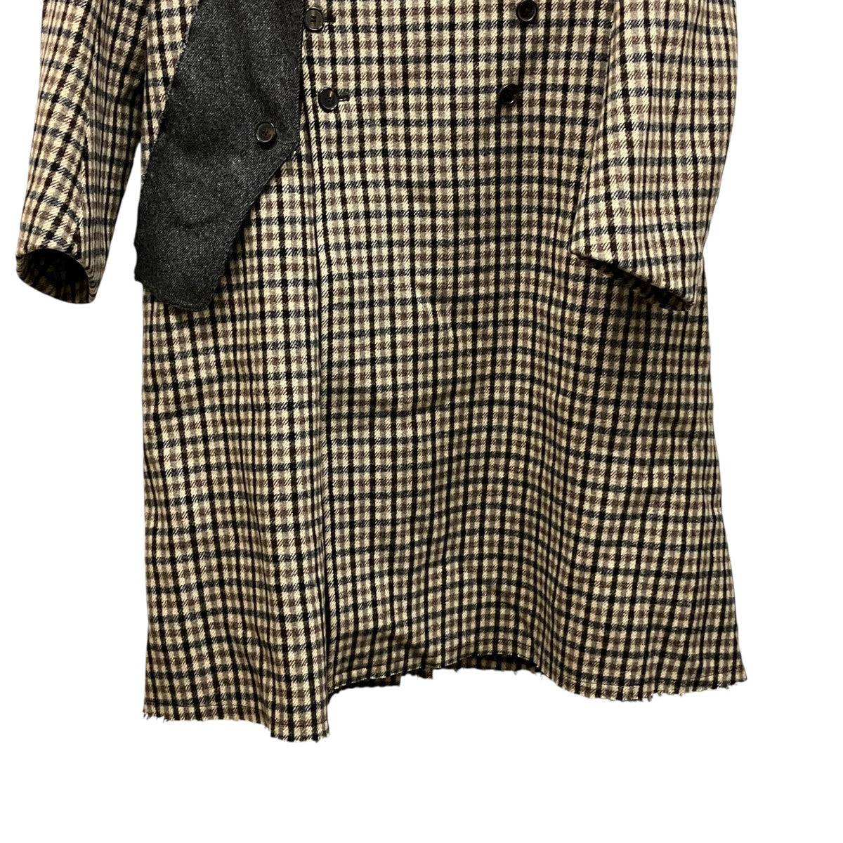 Maison Margiela 21AWダブルブレストチェックコートS51AA0300 古着・中古-5枚目のアイテム画像