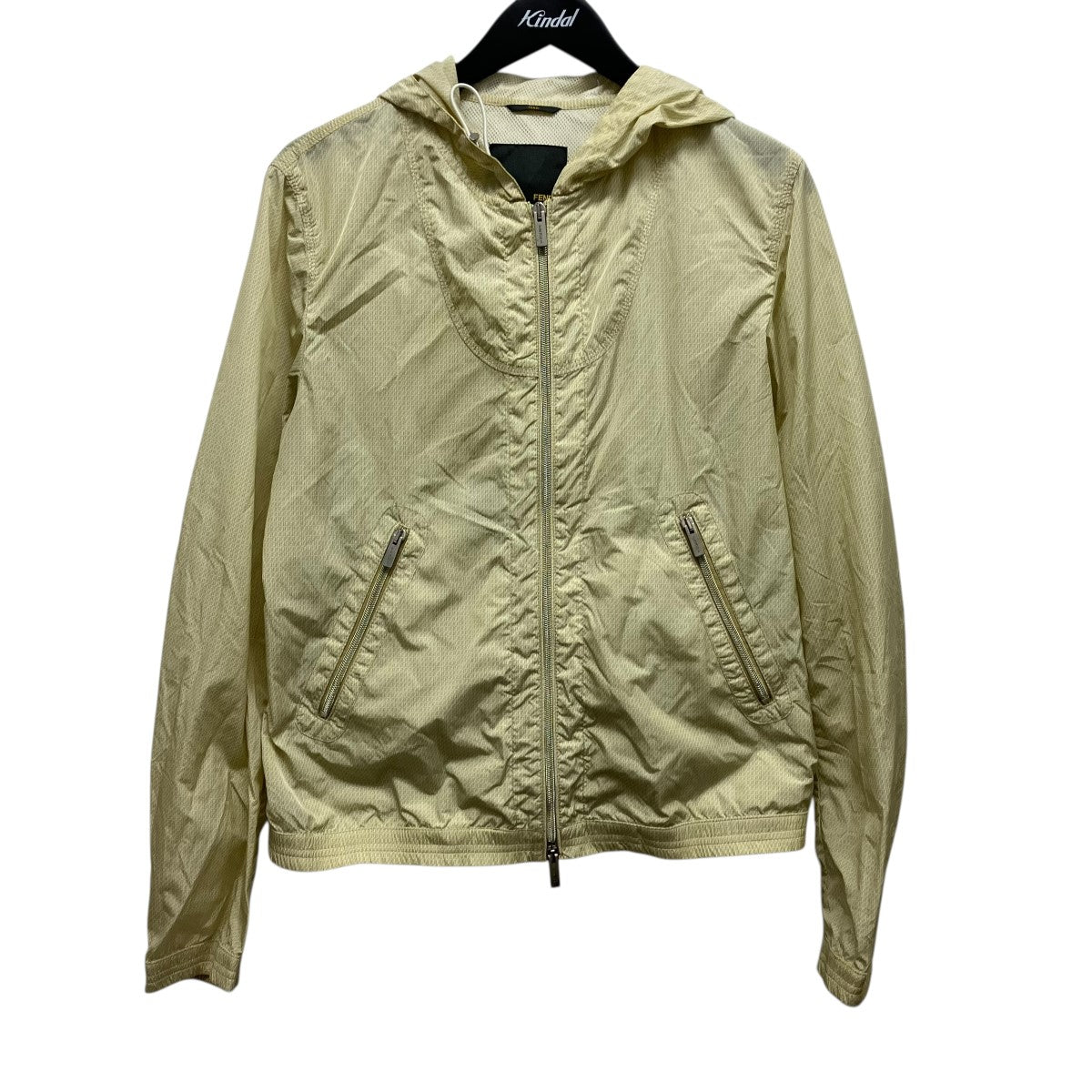 FENDI ズッカ柄ポケッタブルフーデッドジップアップナイロンジャケットFW0472 GFG 古着・中古-1枚目のアイテム画像