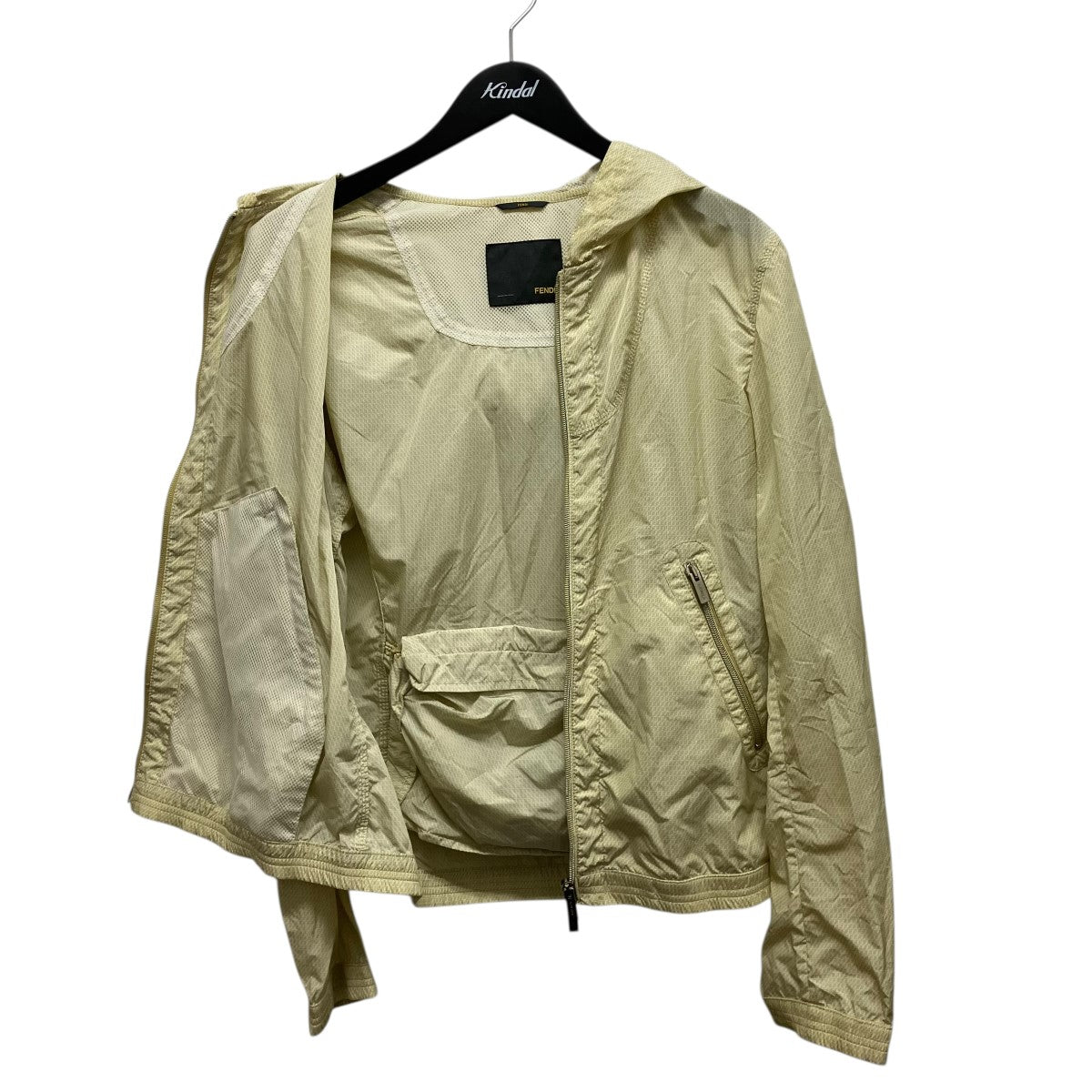 FENDI ズッカ柄ポケッタブルフーデッドジップアップナイロンジャケットFW0472 GFG 古着・中古-3枚目のアイテム画像