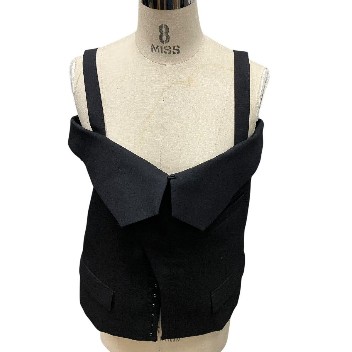 noir kei ninomiya 25SSカットアウトスリーブフックジャケット2WYキャミソールジャケット3O-J014 古着・中古-6枚目のアイテム画像
