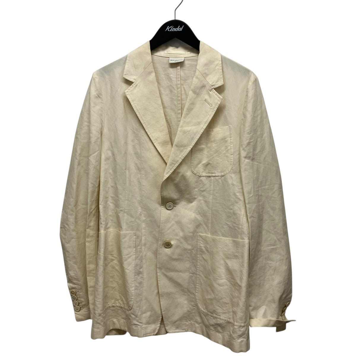 DRIES VAN NOTEN リネンテ-ラードジャケット73-07-71-07005 古着・中古-1枚目のアイテム画像