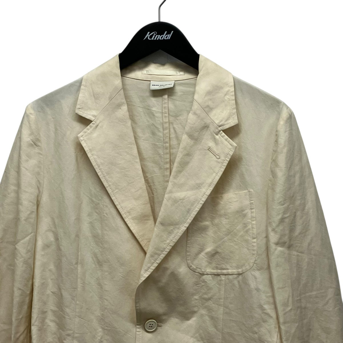 DRIES VAN NOTEN リネンテ-ラードジャケット73-07-71-07005 古着・中古-4枚目のアイテム画像