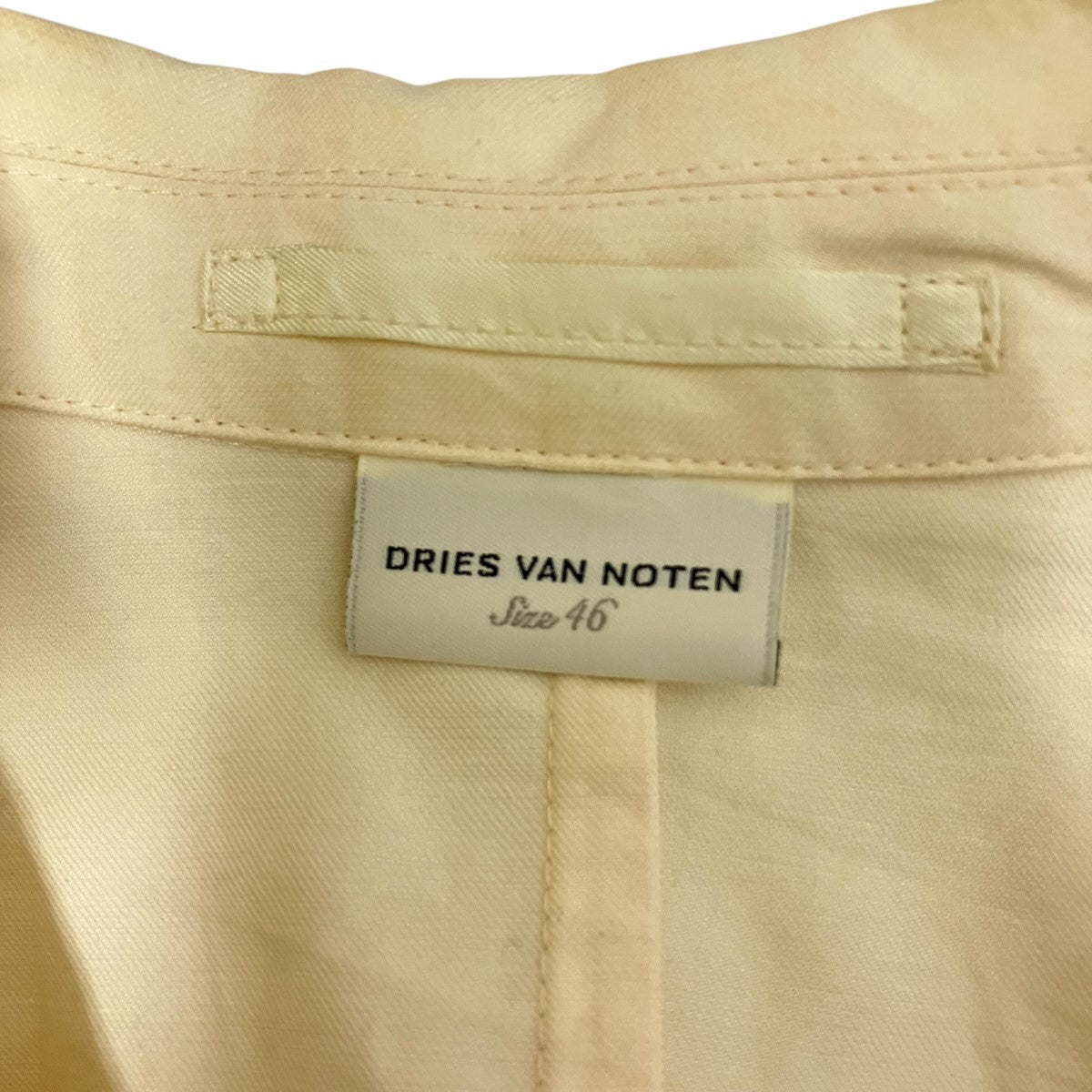 DRIES VAN NOTEN リネンテ-ラードジャケット73-07-71-07005 古着・中古-6枚目のアイテム画像