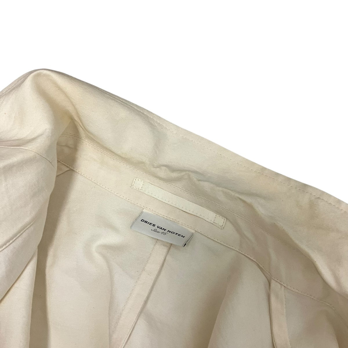 DRIES VAN NOTEN リネンテ-ラードジャケット73-07-71-07005 古着・中古-8枚目のアイテム画像