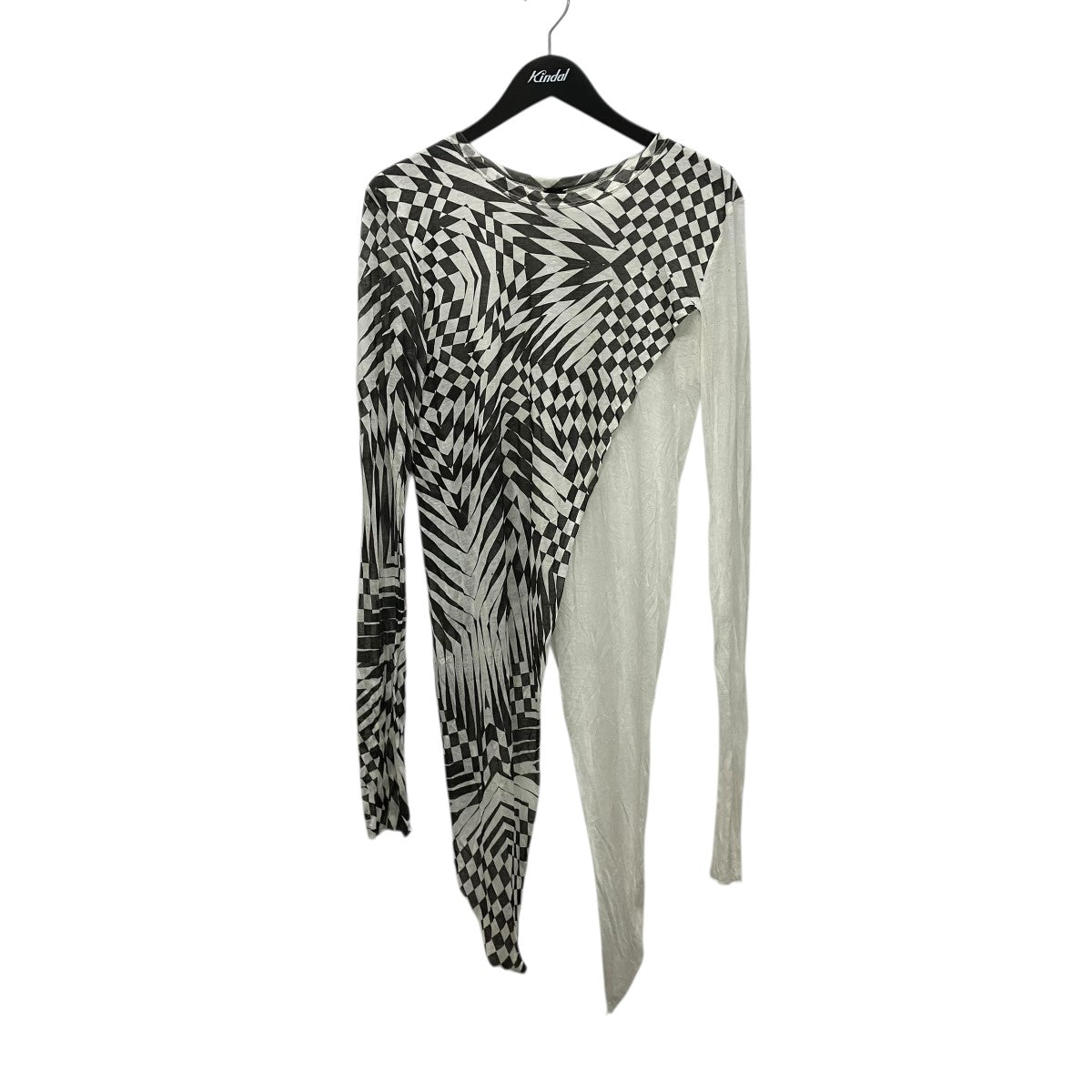 gareth pugh 幾何学変形シルク混総柄レイヤードカットソーPG 5220 古着・中古-1枚目のアイテム画像