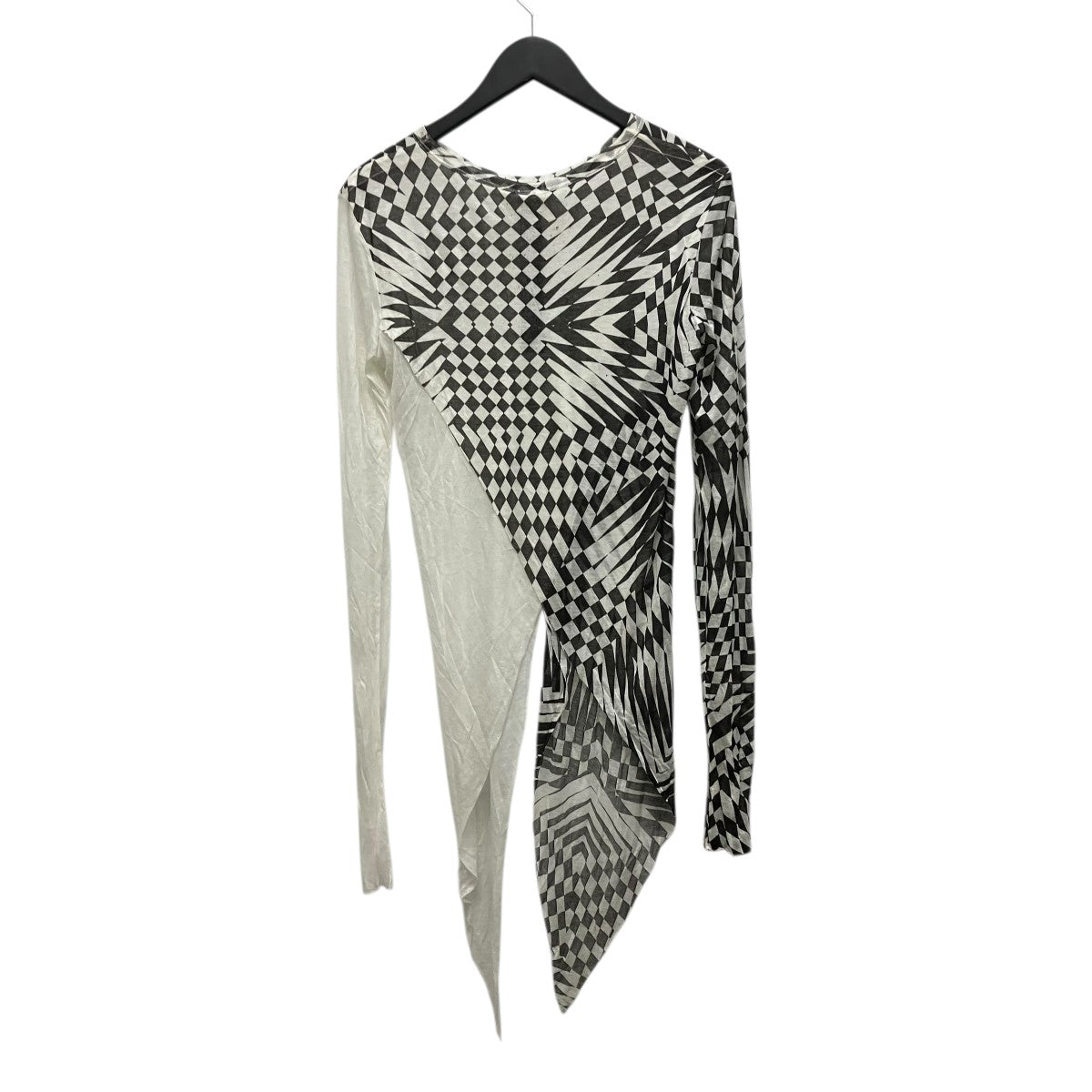 gareth pugh 幾何学変形シルク混総柄レイヤードカットソーPG 5220 古着・中古-2枚目のアイテム画像