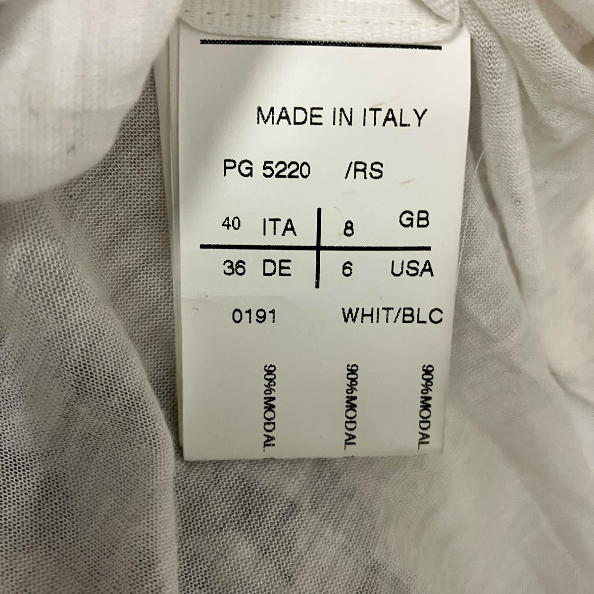 gareth pugh 幾何学変形シルク混総柄レイヤードカットソーPG 5220 古着・中古-7枚目のアイテム画像