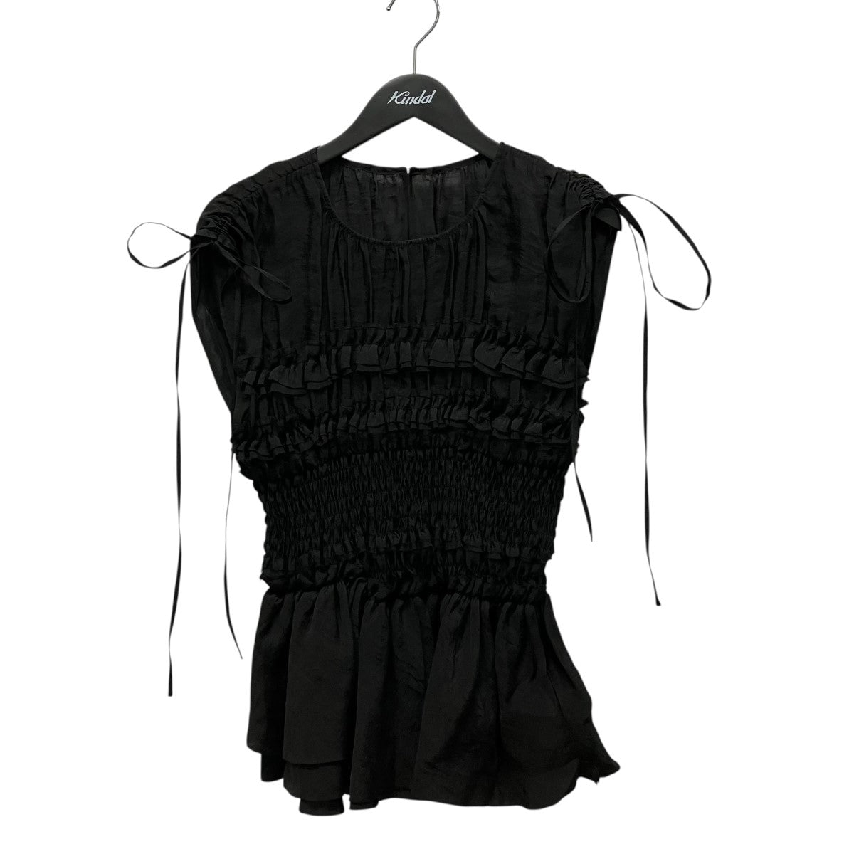 MAISON SPECIAL Shirring Frills Topフリルノースリーブブラウス21241315703 古着・中古-1枚目のアイテム画像