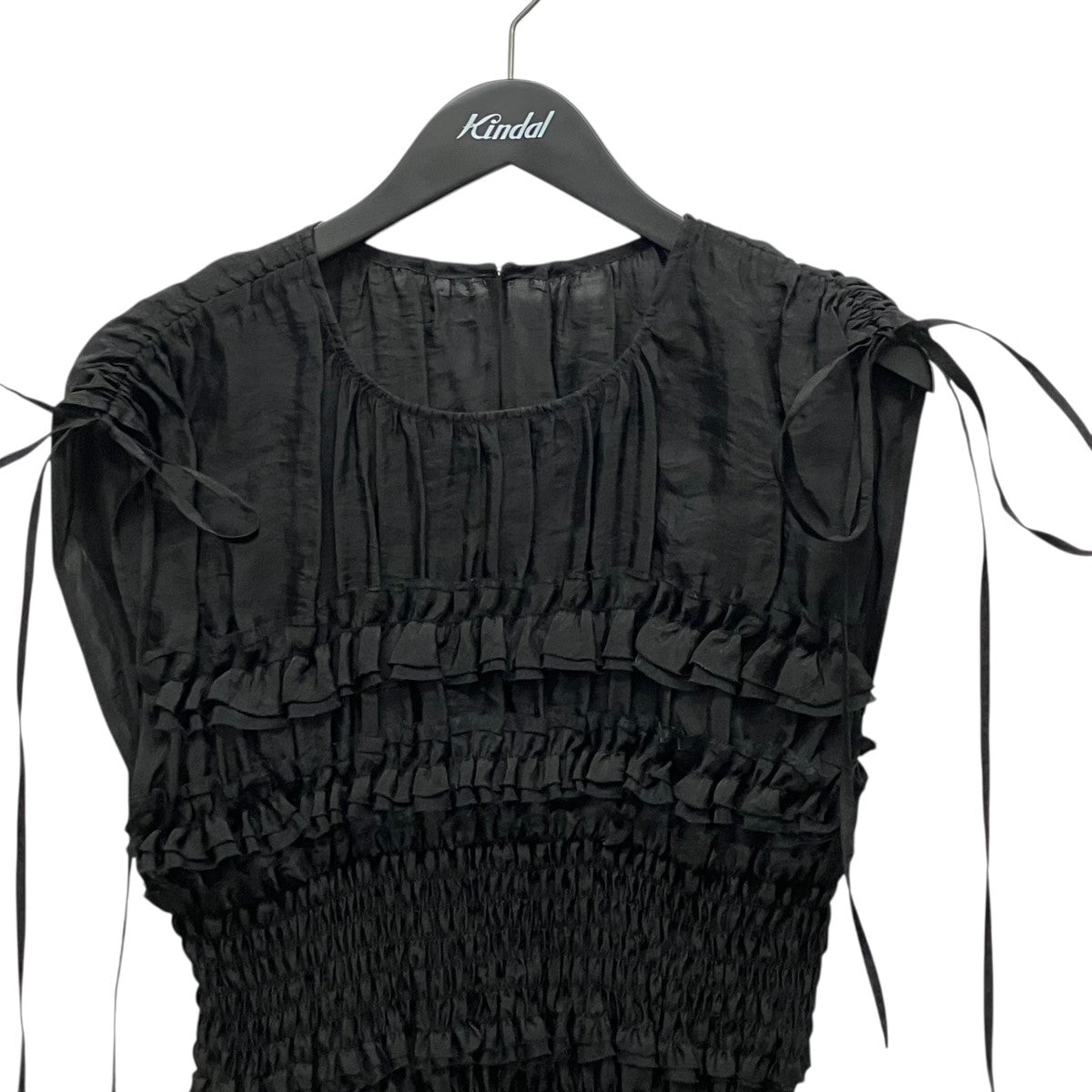 MAISON SPECIAL Shirring Frills Topフリルノースリーブブラウス21241315703 古着・中古-3枚目のアイテム画像