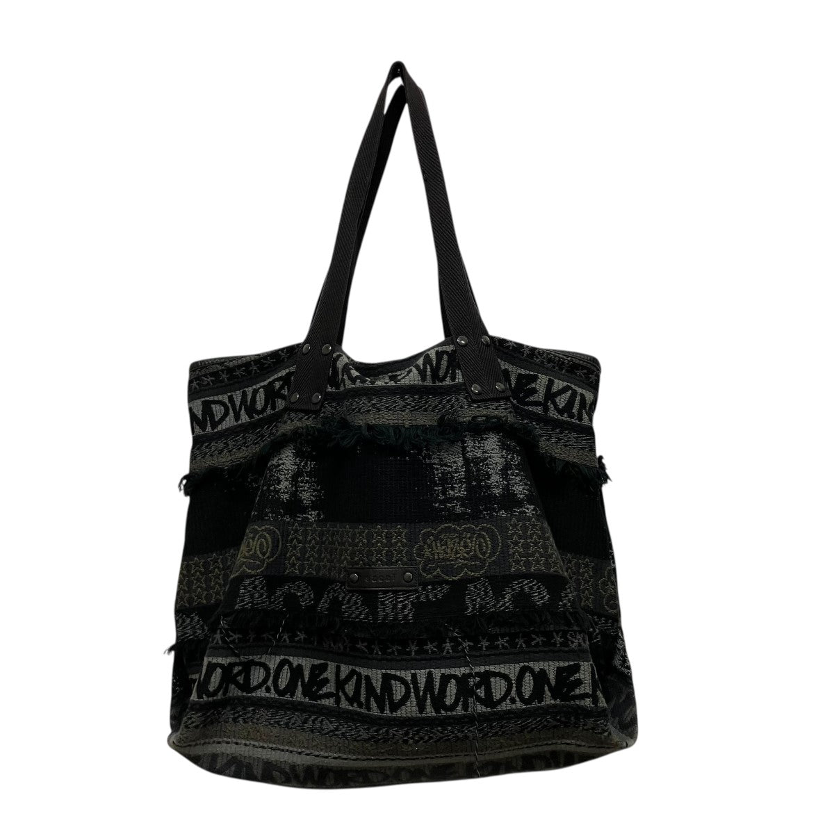 sacai 23SSJacquard Tote Large総柄トートバッグ23-0471S 古着・中古-1枚目のアイテム画像