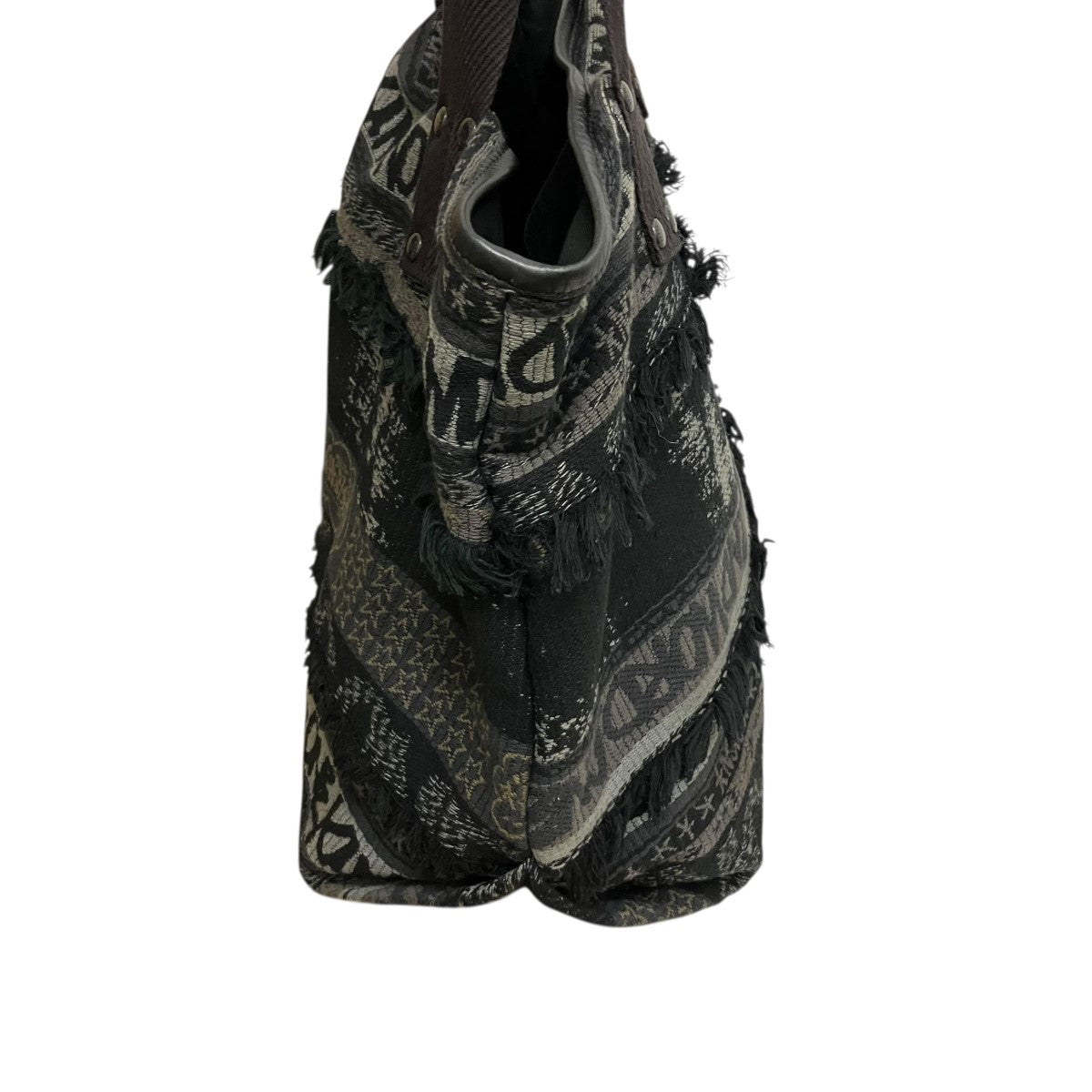 sacai 23SSJacquard Tote Large総柄トートバッグ23-0471S 古着・中古-3枚目のアイテム画像