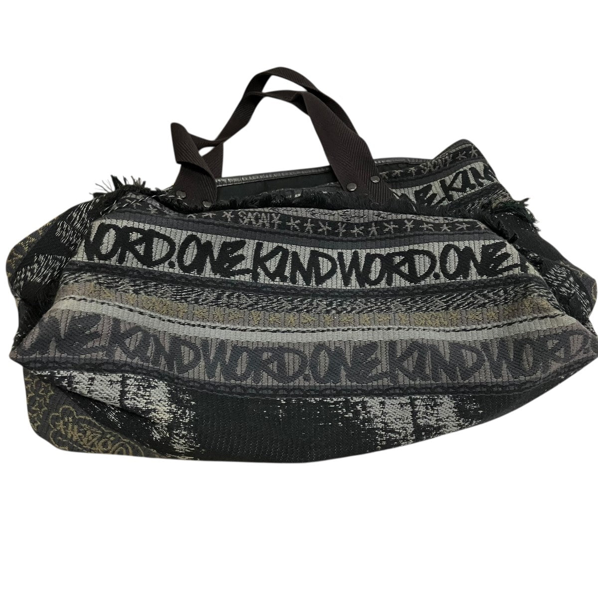 sacai 23SSJacquard Tote Large総柄トートバッグ23-0471S 古着・中古-4枚目のアイテム画像