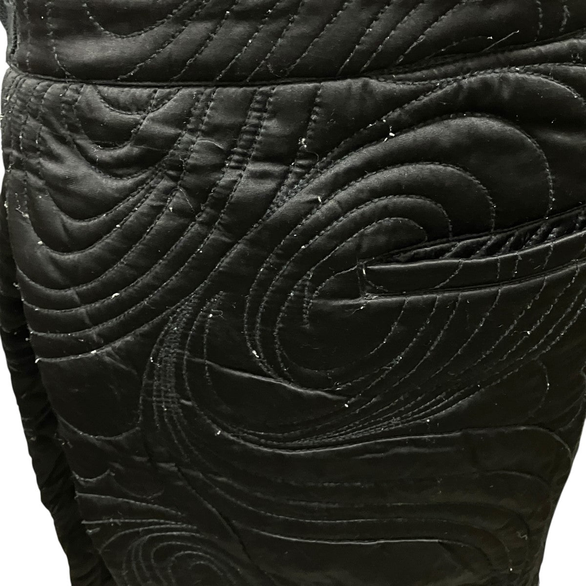 MASU×SOLAKZADE PSYCHEDELIC SILK APRONサイケデリック柄キルティング シルクラップスカートM25X90J002 古着・中古-4枚目のアイテム画像