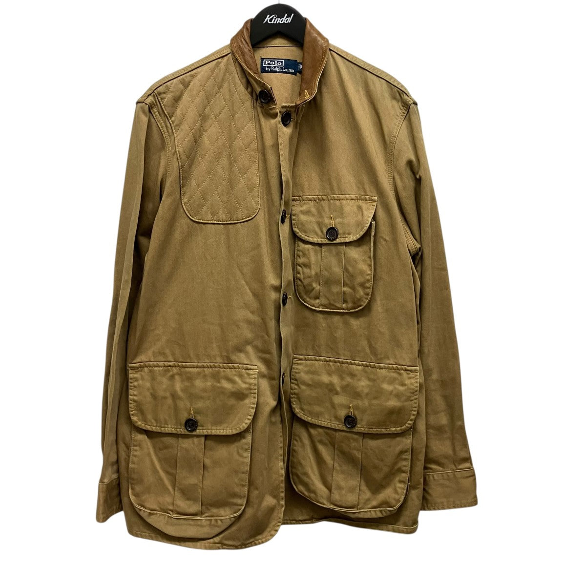 POLO RALPH LAUREN レザー襟切替ハンティングジャケットJR-RL-LS-3141 古着・中古-1枚目のアイテム画像