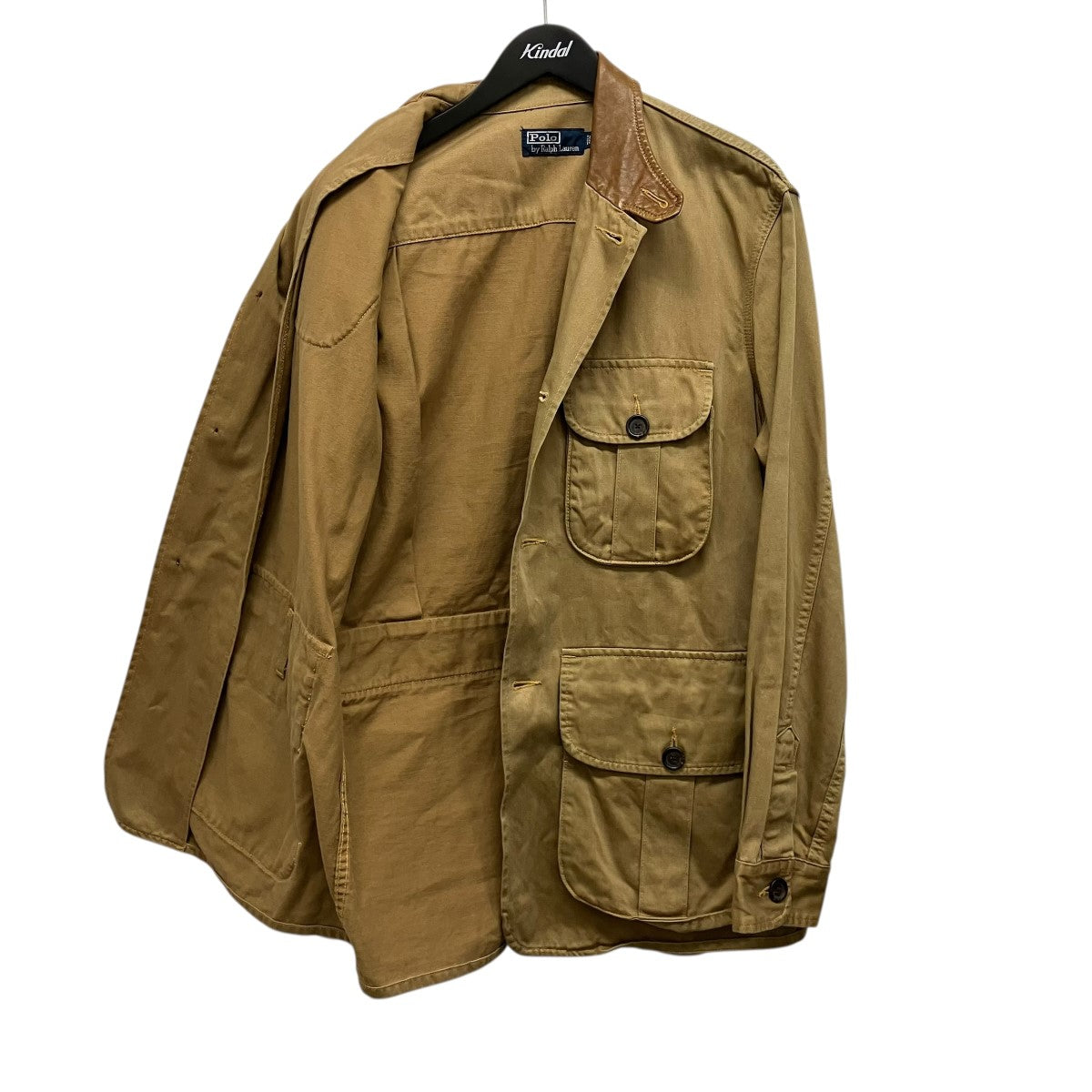 POLO RALPH LAUREN レザー襟切替ハンティングジャケットJR-RL-LS-3141 古着・中古-3枚目のアイテム画像