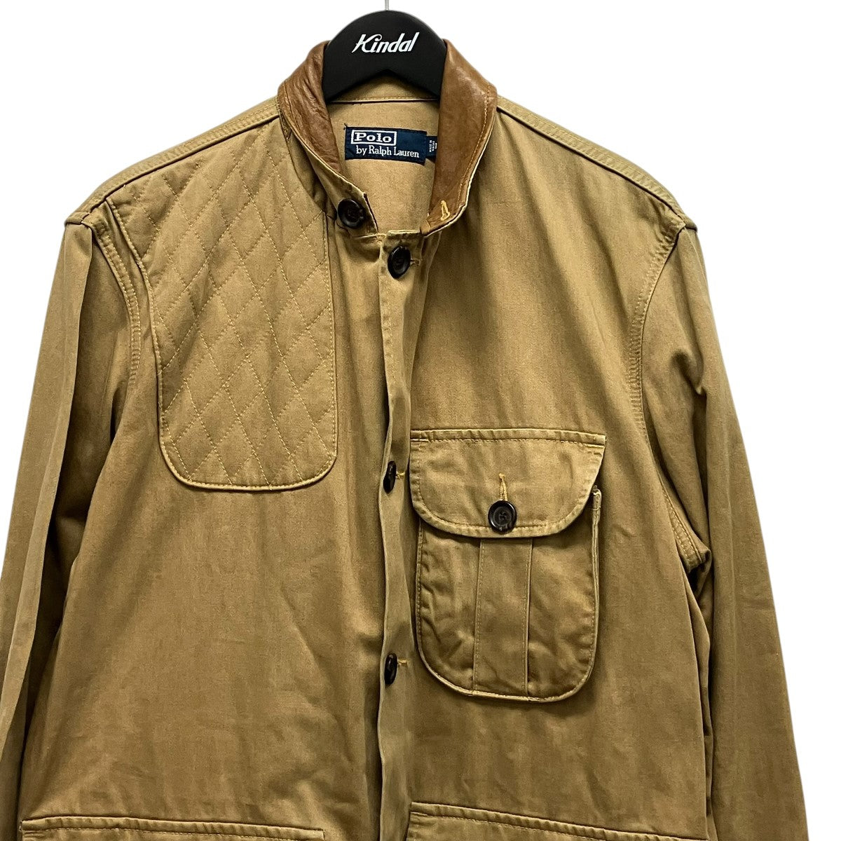 POLO RALPH LAUREN レザー襟切替ハンティングジャケットJR-RL-LS-3141 古着・中古-4枚目のアイテム画像