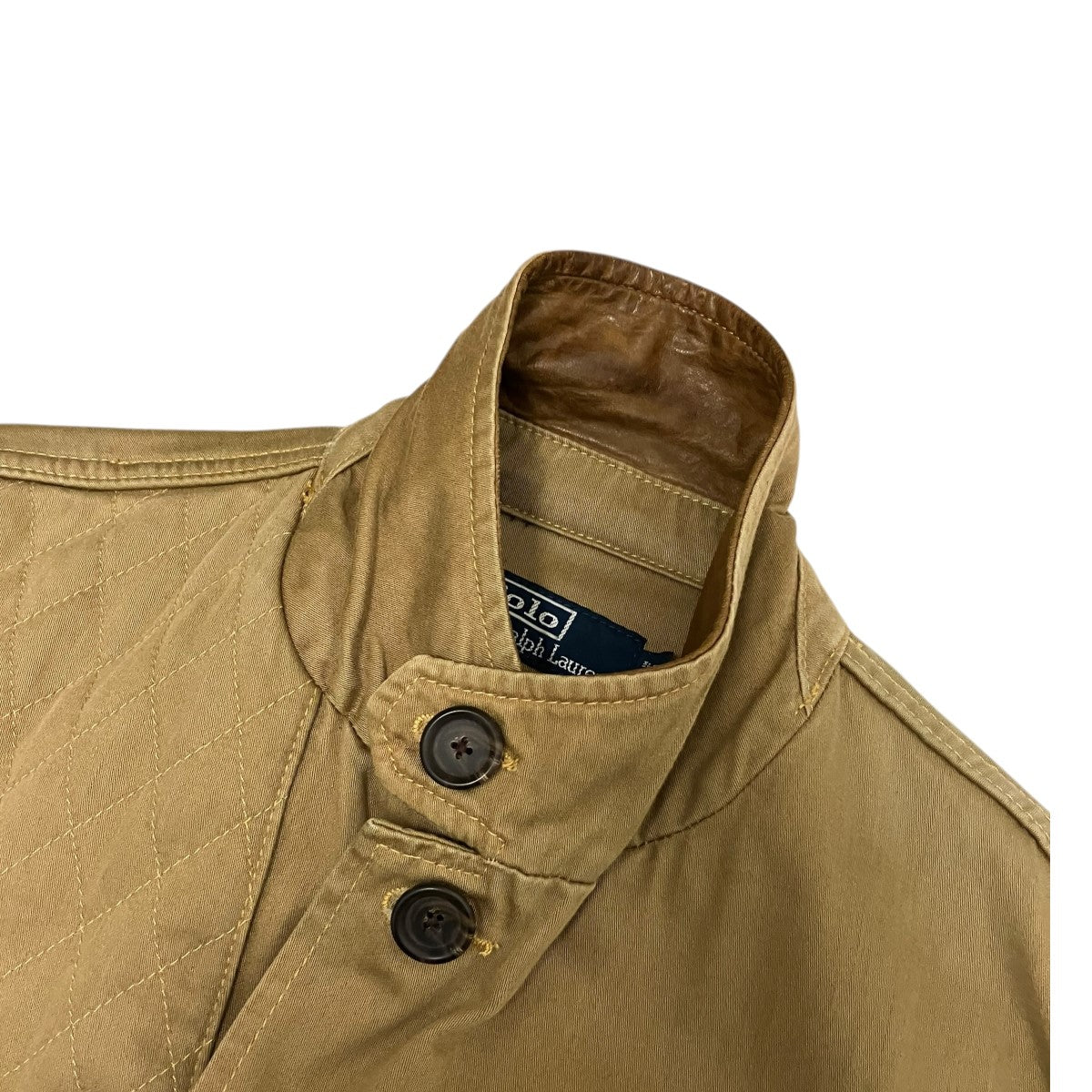POLO RALPH LAUREN レザー襟切替ハンティングジャケットJR-RL-LS-3141 古着・中古-8枚目のアイテム画像