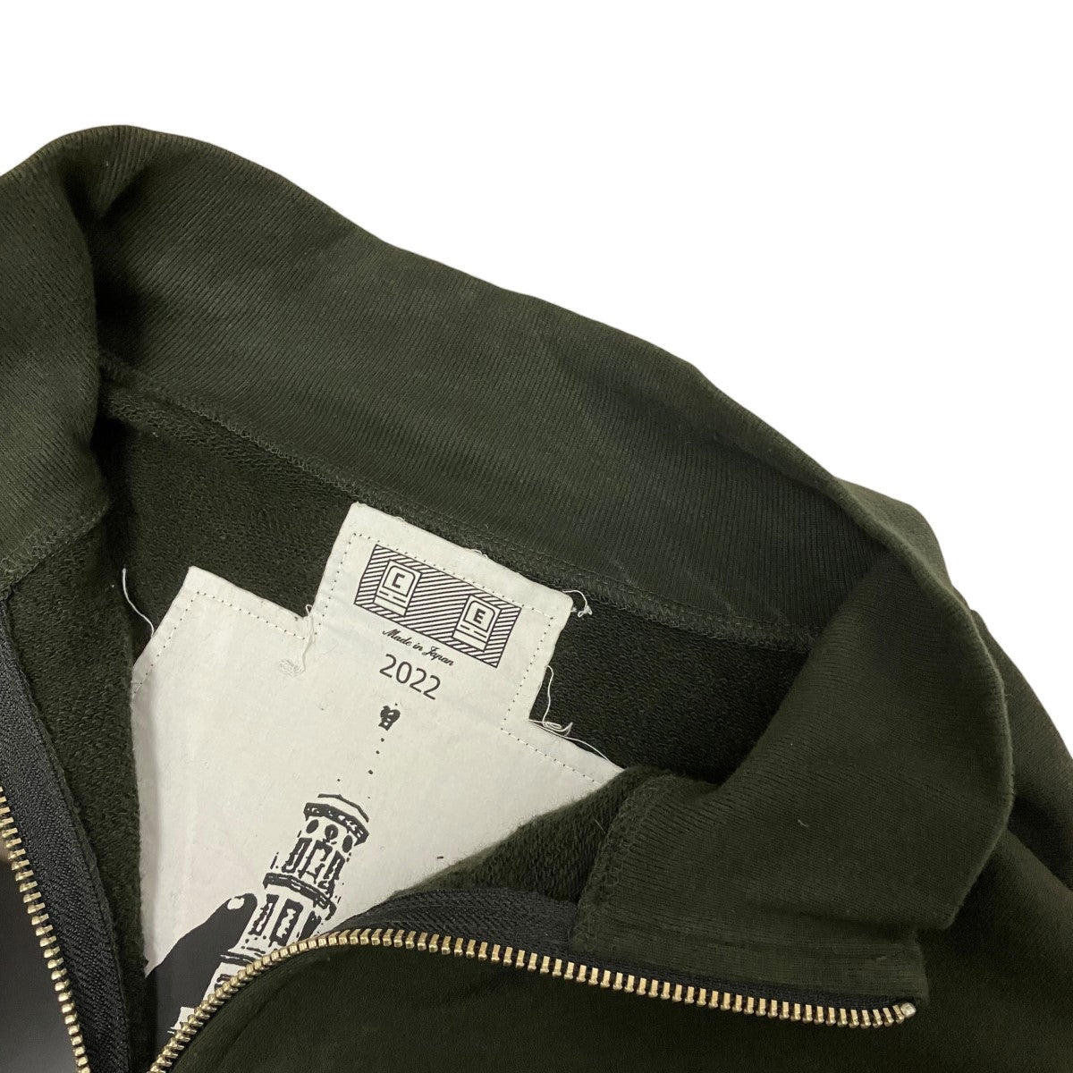 C．E WIDE RIB CUT ZIP SWEATジップアップスウェットCES22CS18 古着・中古-8枚目のアイテム画像