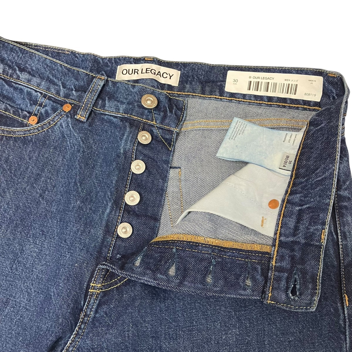 OUR LEGACY FIRST CUT5PストレートデニムパンツM2255FEB 古着・中古-3枚目のアイテム画像