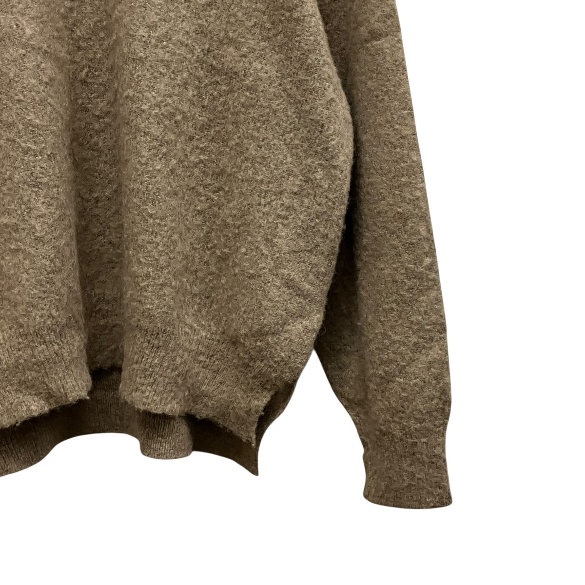 stein 25AWWOOL ALPACA MILLED KNIT CREW NECKアルパカ混クルーネックスリットニットST.1301 古着・中古-4枚目のアイテム画像