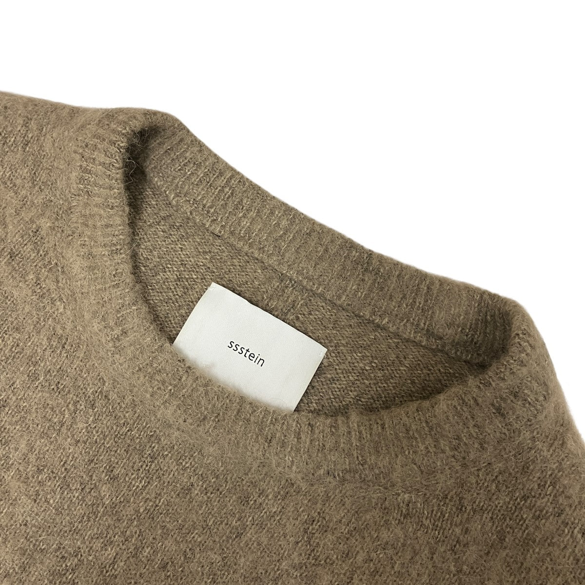 stein 25AWWOOL ALPACA MILLED KNIT CREW NECKアルパカ混クルーネックスリットニットST.1301 古着・中古-5枚目のアイテム画像