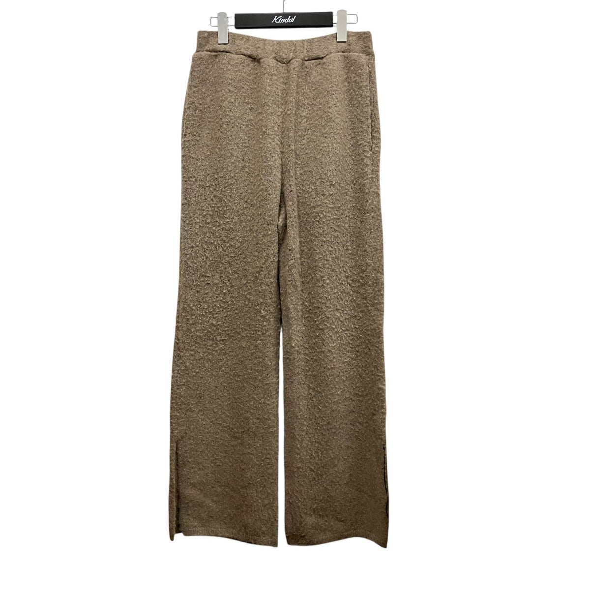 stein WOOL：ALPACA MILLED KNIT EASY TROUSERSアルパカ混ニットスリットパンツST.1303 古着・中古-1枚目のアイテム画像