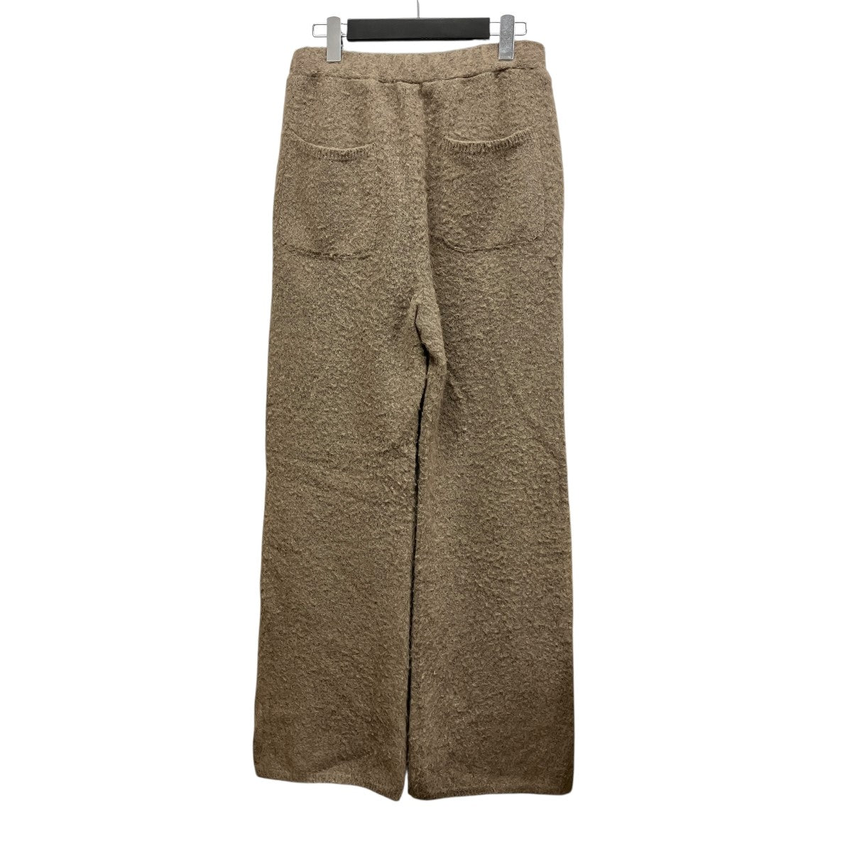 stein WOOL：ALPACA MILLED KNIT EASY TROUSERSアルパカ混ニットスリットパンツST.1303 古着・中古-2枚目のアイテム画像