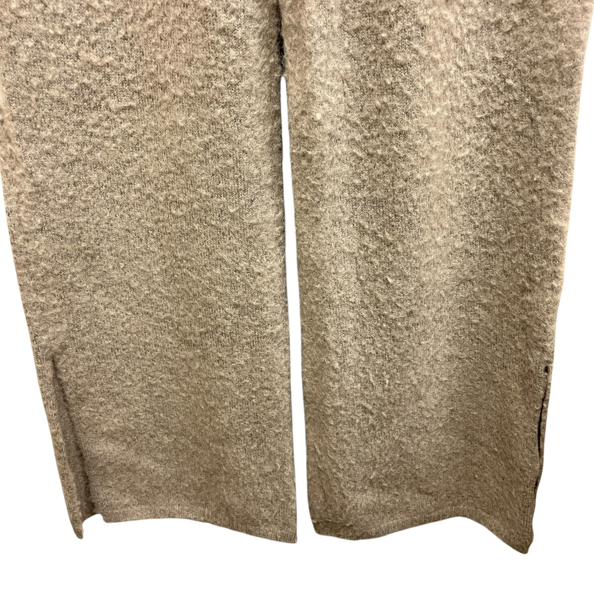 stein WOOL：ALPACA MILLED KNIT EASY TROUSERSアルパカ混ニットスリットパンツST.1303 古着・中古-4枚目のアイテム画像