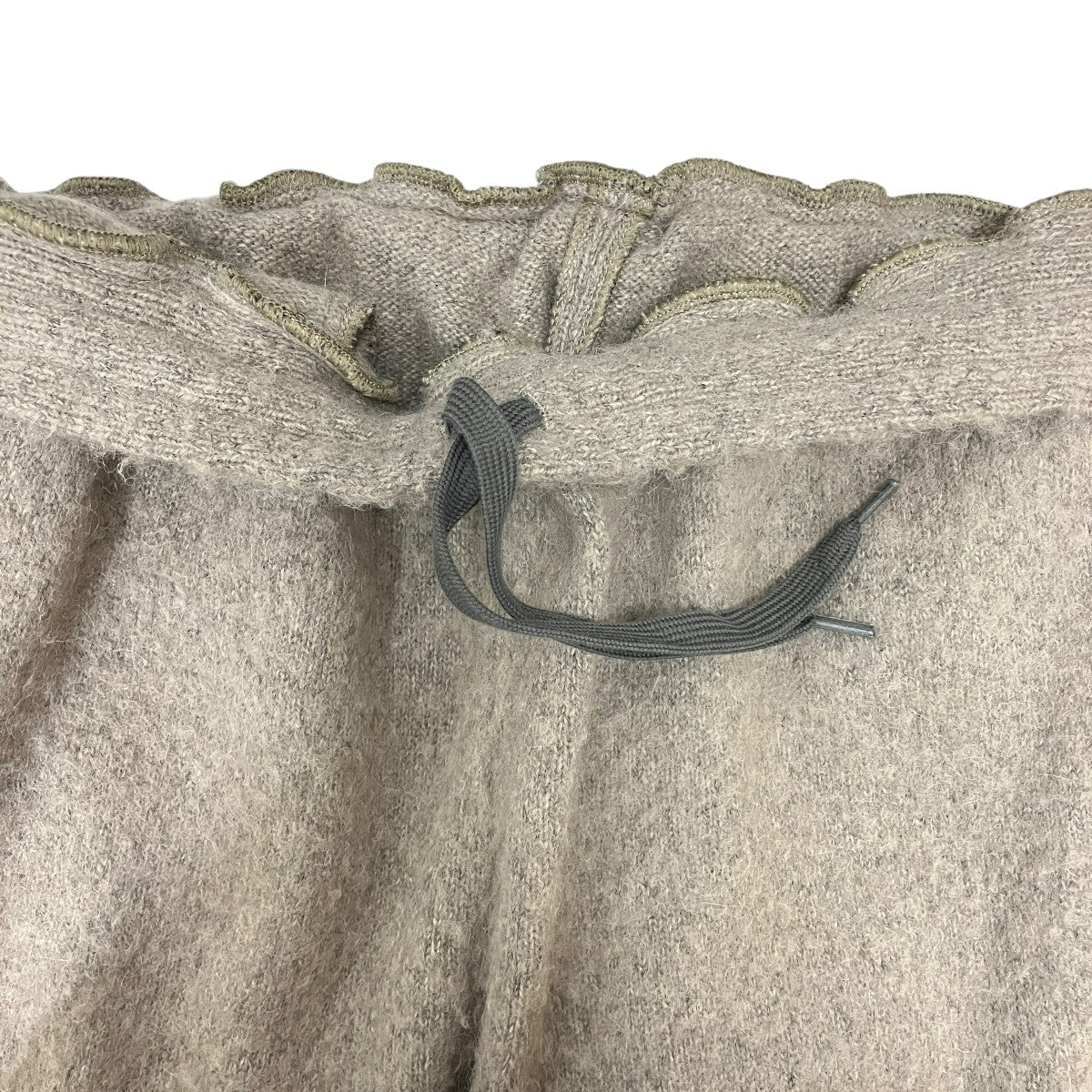 stein WOOL：ALPACA MILLED KNIT EASY TROUSERSアルパカ混ニットスリットパンツST.1303 古着・中古-5枚目のアイテム画像