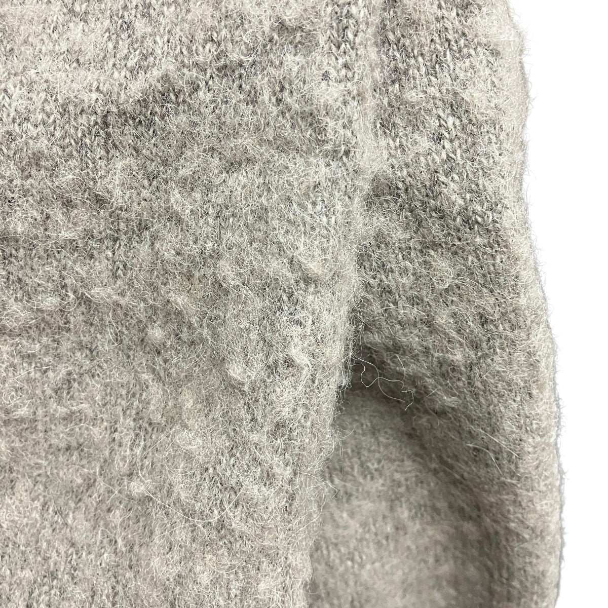 stein WOOL：ALPACA MILLED KNIT EASY TROUSERSアルパカ混ニットスリットパンツST.1303 古着・中古-8枚目のアイテム画像