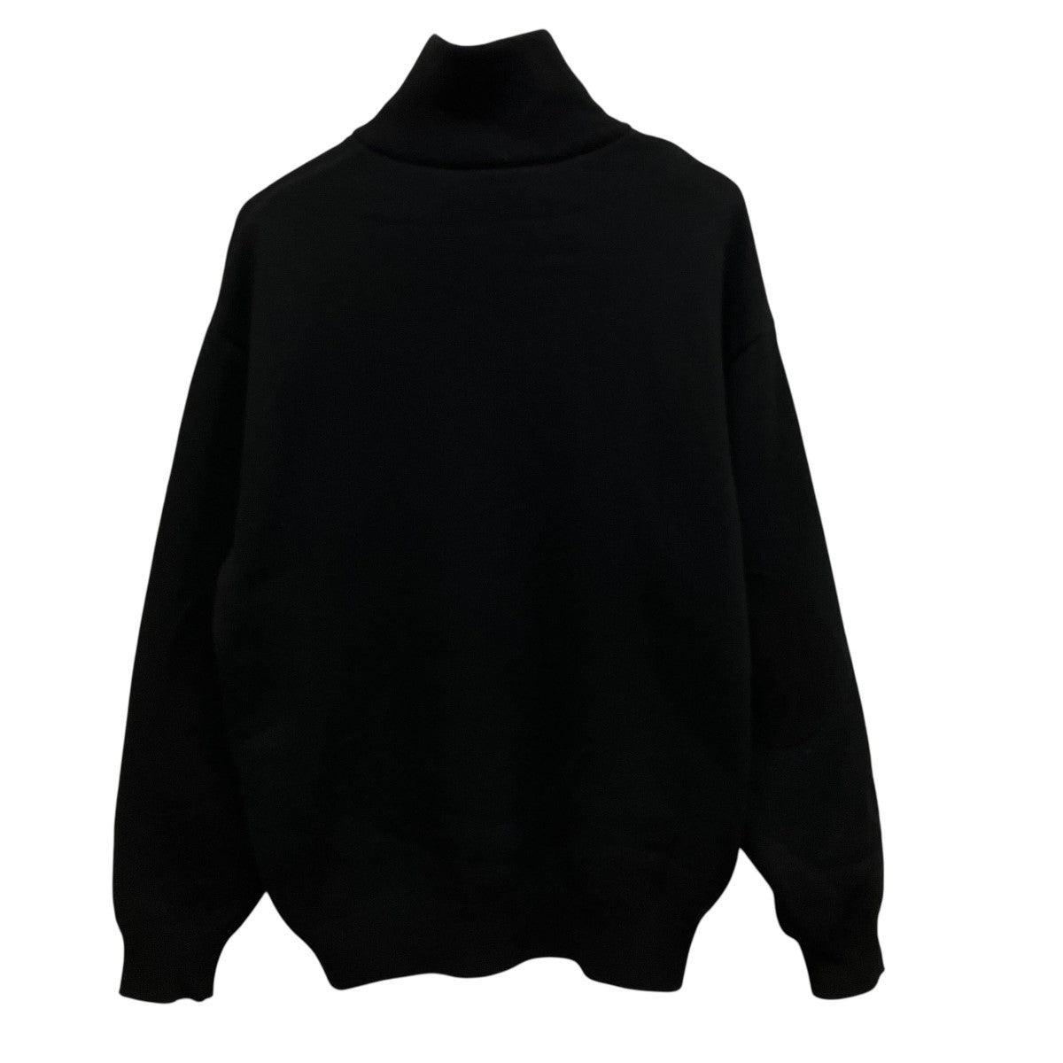 UNDECORATED WOOL TERRY ZIP SWEATERエルボーパッチジップアップニットUDF25802 古着・中古-2枚目のアイテム画像