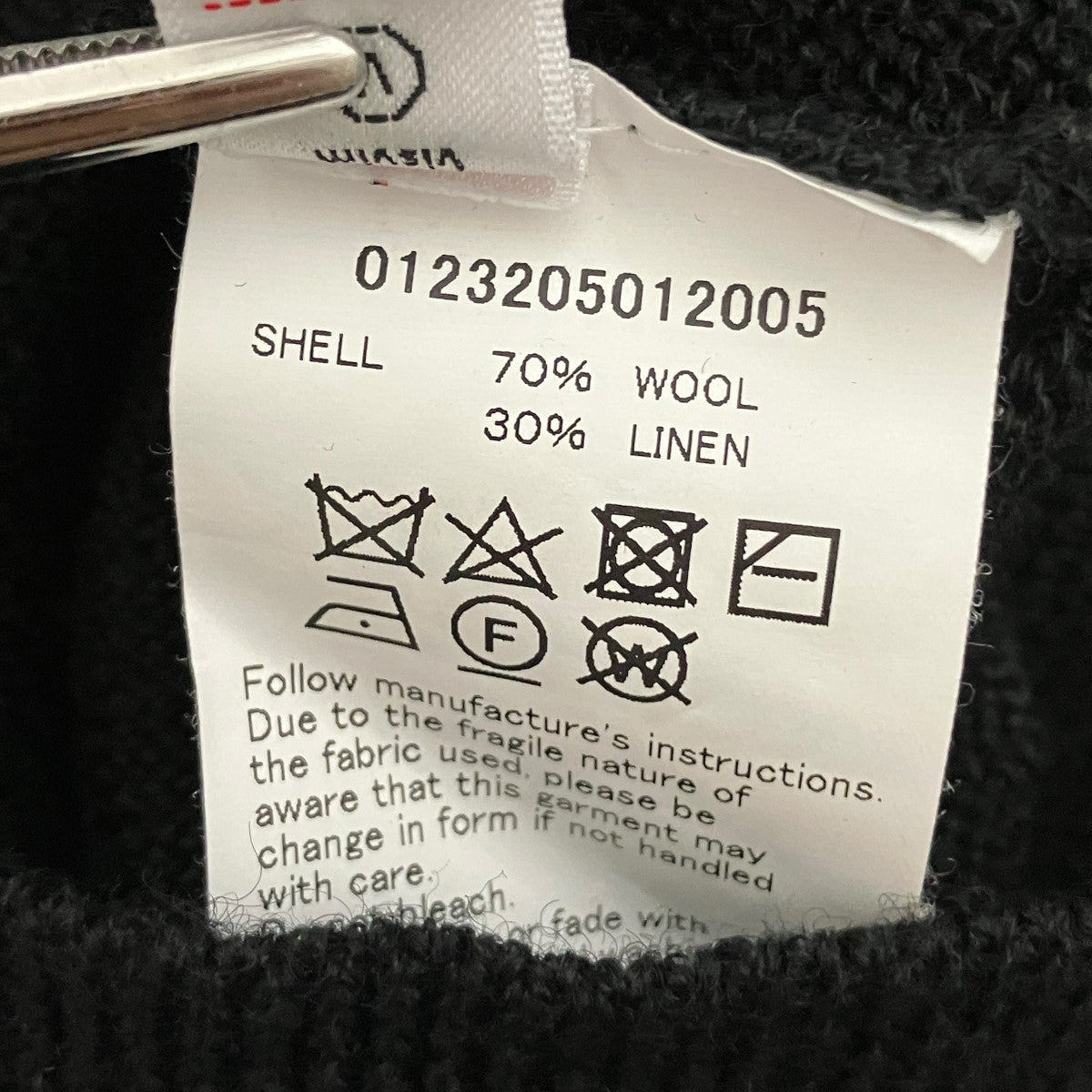 23AWKNIT ZIP CARDIGANウールリネンジップアップカーディガン0123205012005
