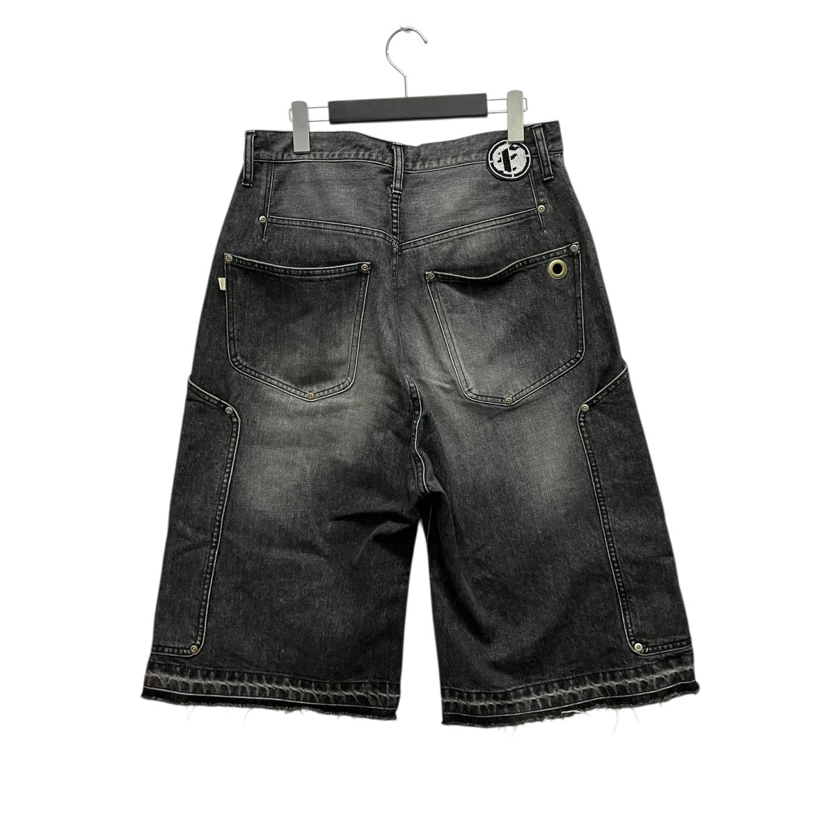 25SSNEWCOMMUNE Aged Baggy Denim Shortsダブルニーハーフデニムパンツ3121404