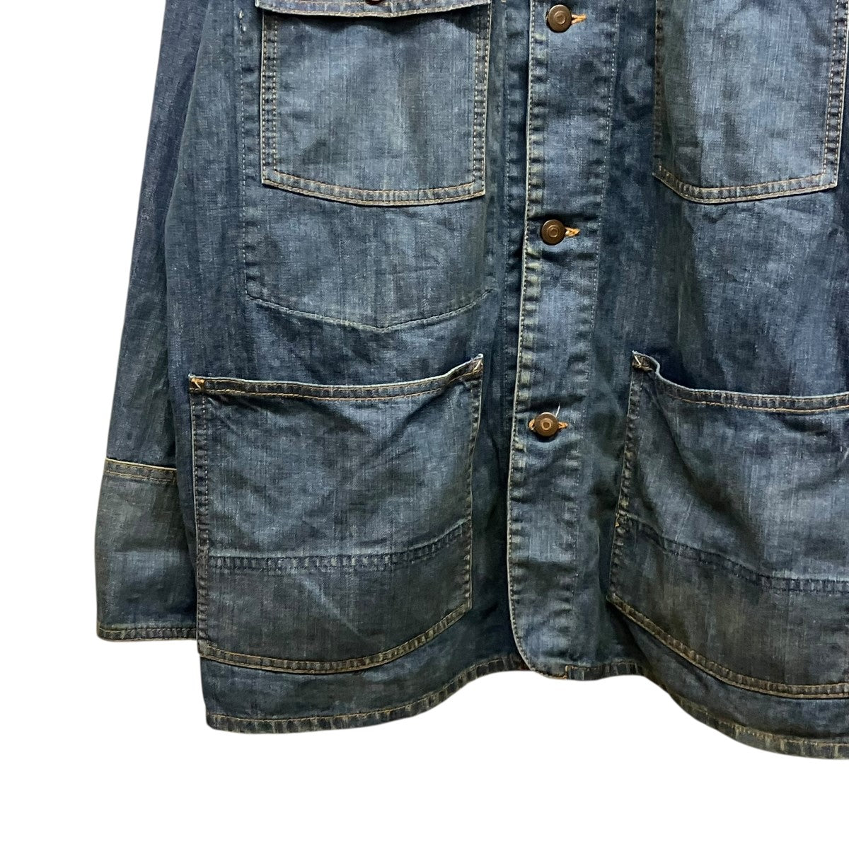 Maison Margiela 1 10 24SSDENIM SPORTS JACKET汚れ加工デニムジャケットS50AM0612 古着・中古-4枚目のアイテム画像