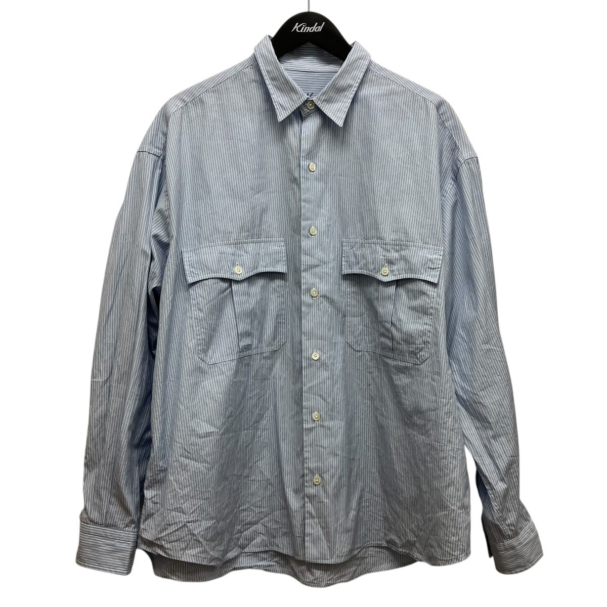 Porter Classic ロールアップストライプシャツ 古着・中古-1枚目のアイテム画像