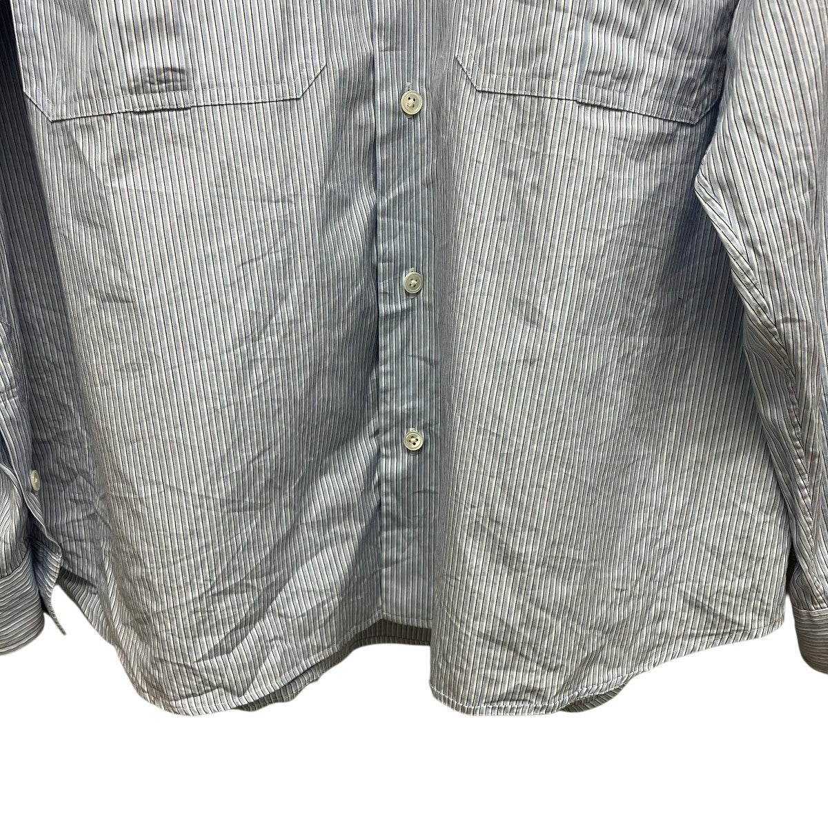 Porter Classic ロールアップストライプシャツ 古着・中古-4枚目のアイテム画像
