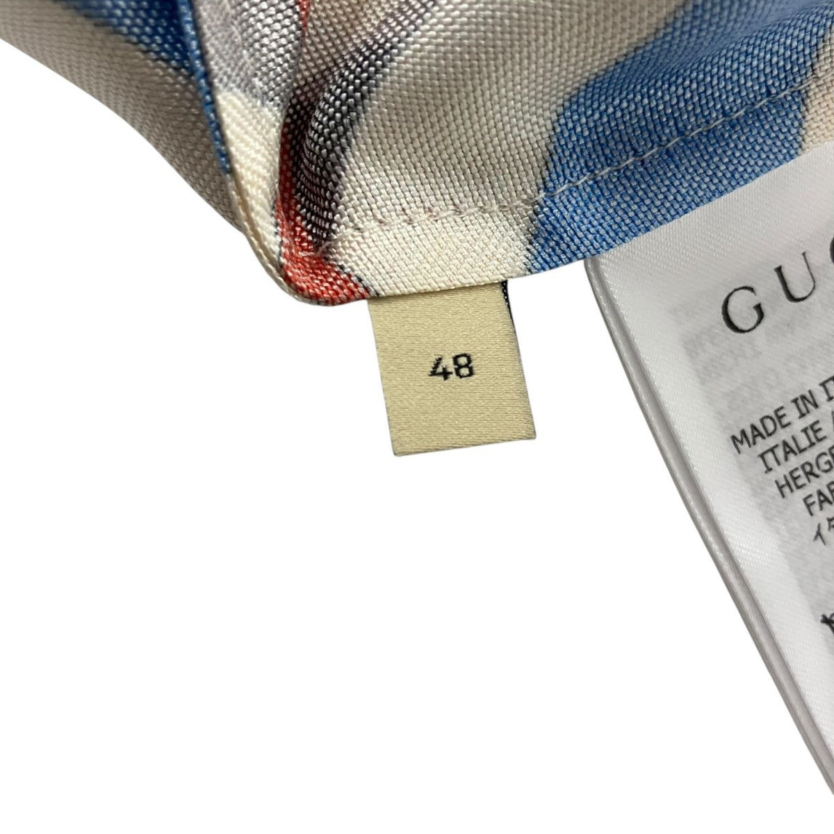 GUCCI 総柄半袖シルクシャツ770290 古着・中古-5枚目のアイテム画像